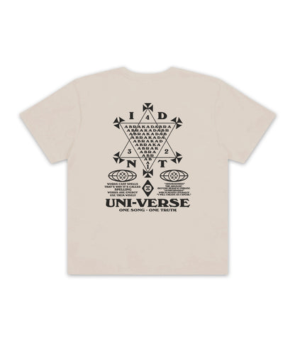 Uni-verse t-shirt / bone