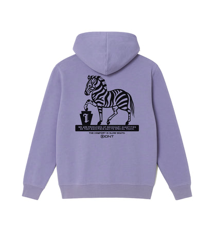 Sudadera con capucha Key Zebra / morada